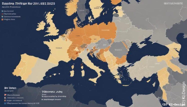 Flüchtlingszahlen in Europa 2025: Stabilisierung nach zehn Jahren Wachstum – nur noch 770.000 Asylanträge registriert.