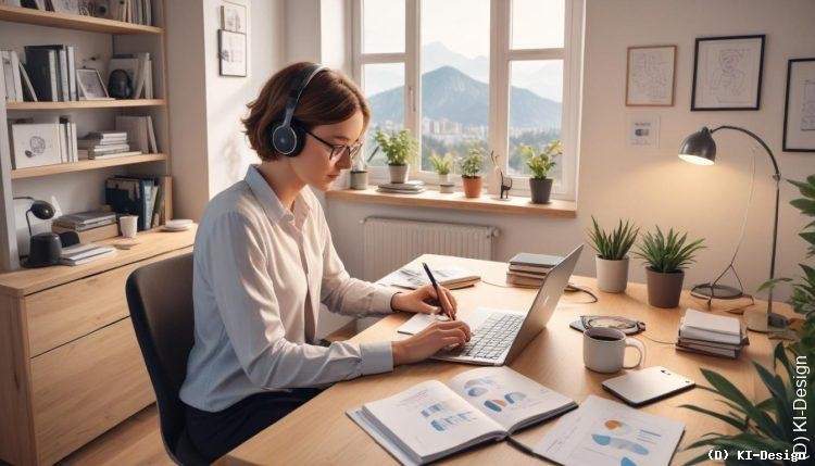 Homeoffice in Deutschland 2026: 45% nutzen die Wohnung als Büro – Hohe Akzeptanz und wachsende Zufriedenheit laut bidt-Studie.