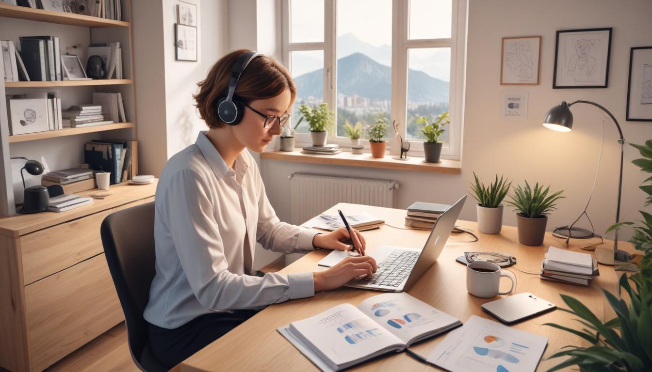 Homeoffice in Deutschland 2026: 45% nutzen die Wohnung als Büro – Hohe Akzeptanz und wachsende Zufriedenheit laut bidt-Studie.