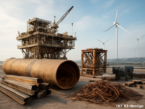 Recycling fossiler Infrastruktur: Rohstoffe für die Energiewende aus alten Kohle- und Gasanlagen gewinnen