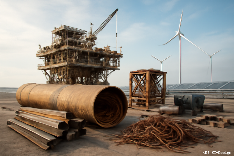 Recycling fossiler Infrastruktur: Rohstoffe für die Energiewende aus alten Kohle- und Gasanlagen gewinnen