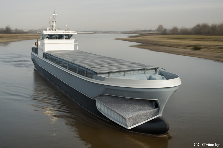 Leichtbau im Frachtschiffbau: Sandwich-Konstruktionen verbessern Effizienz und Transportfähigkeit bei niedrigen Wasserständen. Leichtbau im Frachtschiffbau: Sandwich-Konstruktionen verbessern Effizienz und Transportfähigkeit bei niedrigen Wasserständen.