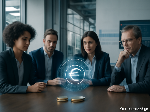 Deutsche Unternehmen skeptisch gegenüber digitalem Euro: 77% erwarten keine oder negative Auswirkungen bis 2029.