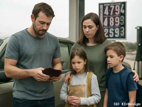 Kraftstoffpreise belasten stark Familien mit geringem und mittlerem Einkommen – Inflation erreicht 2,8 Prozent