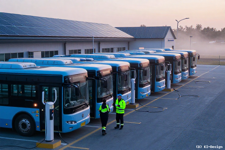 E-Bus-Flotten erfolgreich elektrifiziert: Intelligentes Lademanagement optimiert Betrieb und reduziert Lastspitzen in Salzburg.