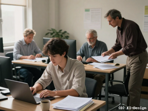 KI beeinflusst Arbeitsmarkt: Junge Berufseinsteiger leiden trotz stabiler Beschäftigung in anderen Altersgruppen.